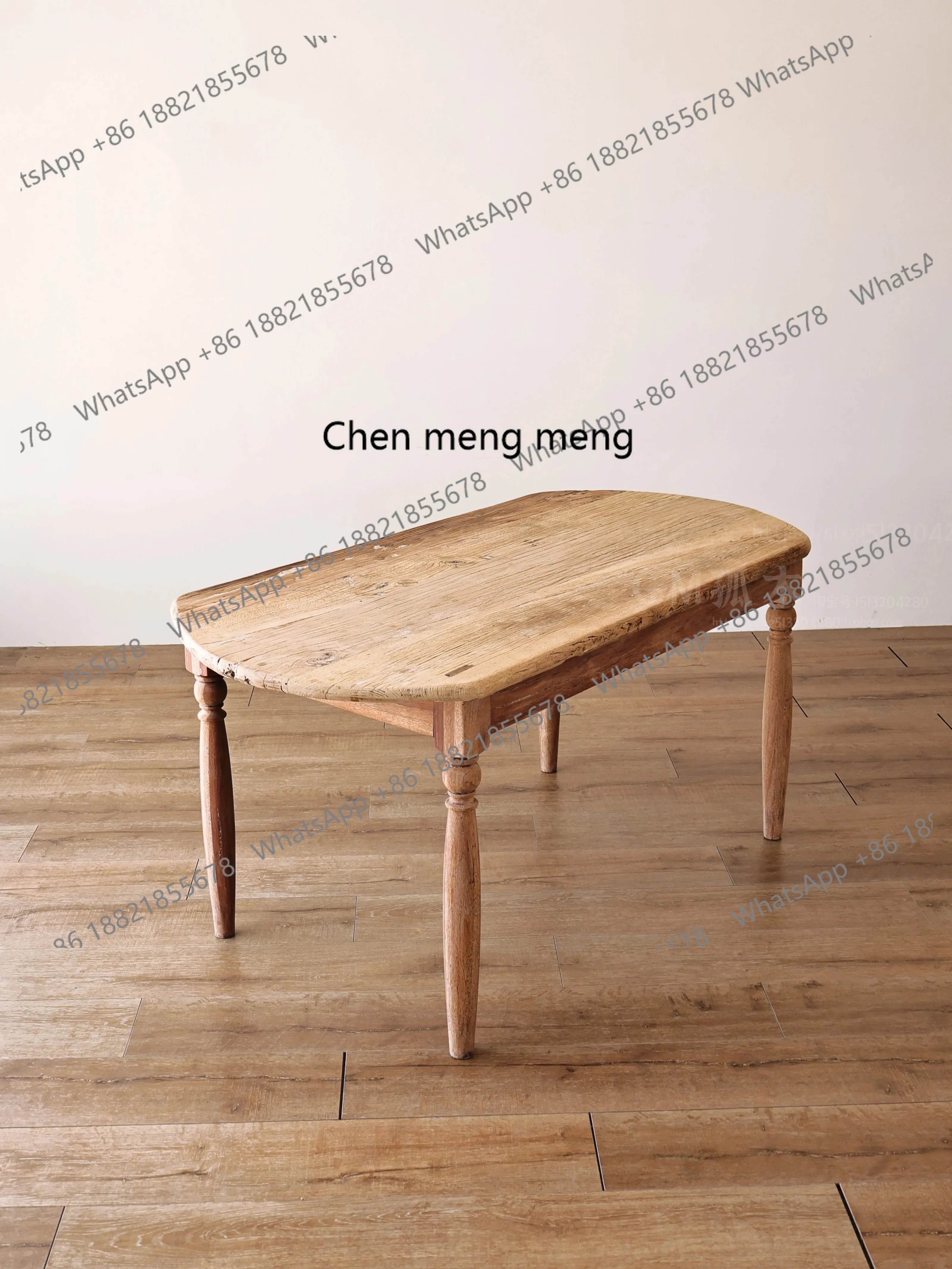 

French vintage oval table table restaurant Surprise wind log vintage long table hotel