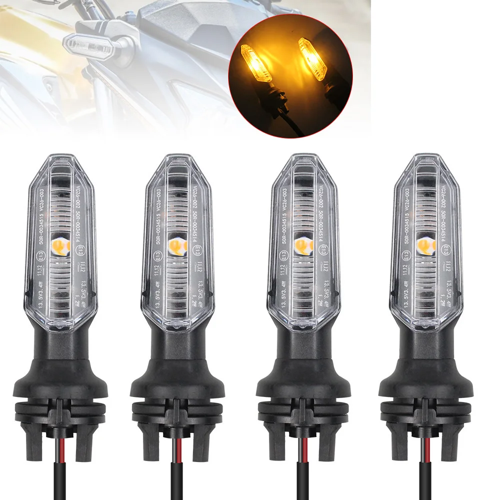 Acessórios pretos para motocicleta, lâmpadas piscantes, led, indicador de luz de seta para honda cb250 twister titan 150 2000