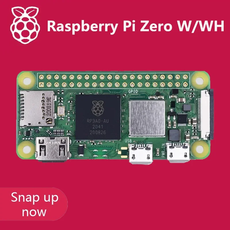 

Original Raspberry Pi Zero W/WH Board 1GHz single-core CPU 512MB RAM Bluetooth BLE&WiFi Pi 0 Zero WH with Pin header