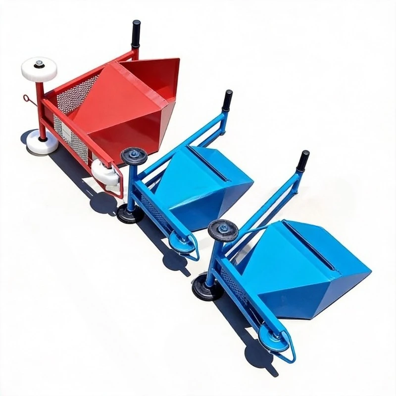 Hand‑Push Lime Powder Line Marker, Playground Track‑Field Marking Machine, Road & Court Warning Line Drawing Tool