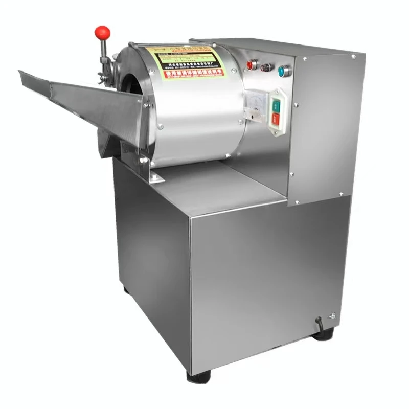 قطاعة الخضار التجارية البطاطس الحلوة والزنجبيل الزعرور والرمان الكهربائية آلة تقطيع البطاطس مكعبات الفجل