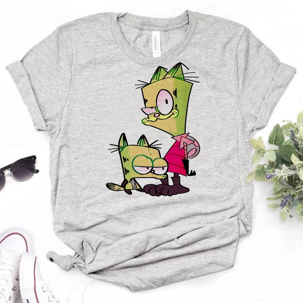Invader Zim top tees teen japanese aesthetic korean fashion jojifuku alternative  tshirt graphic scene  Retro gothic goth