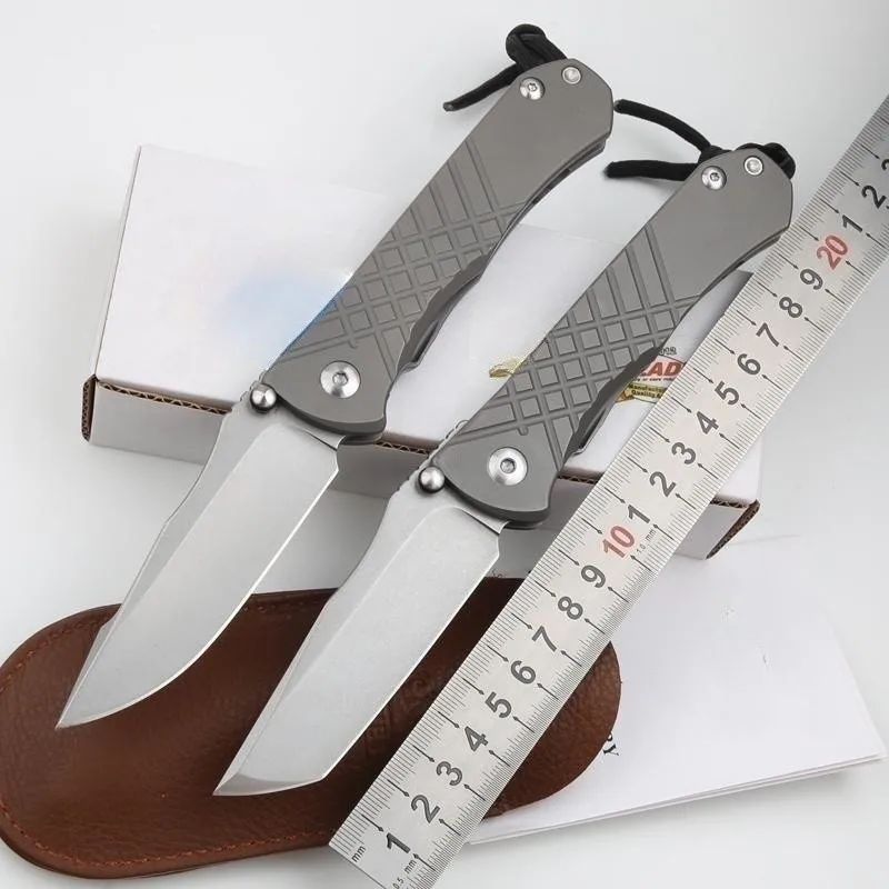 New CNC S35VN Blade Sebenza 21 Style Full TC4 TITANIUM Handle Climbing Camping Outdoor Survival Tactics Folding knife DF57