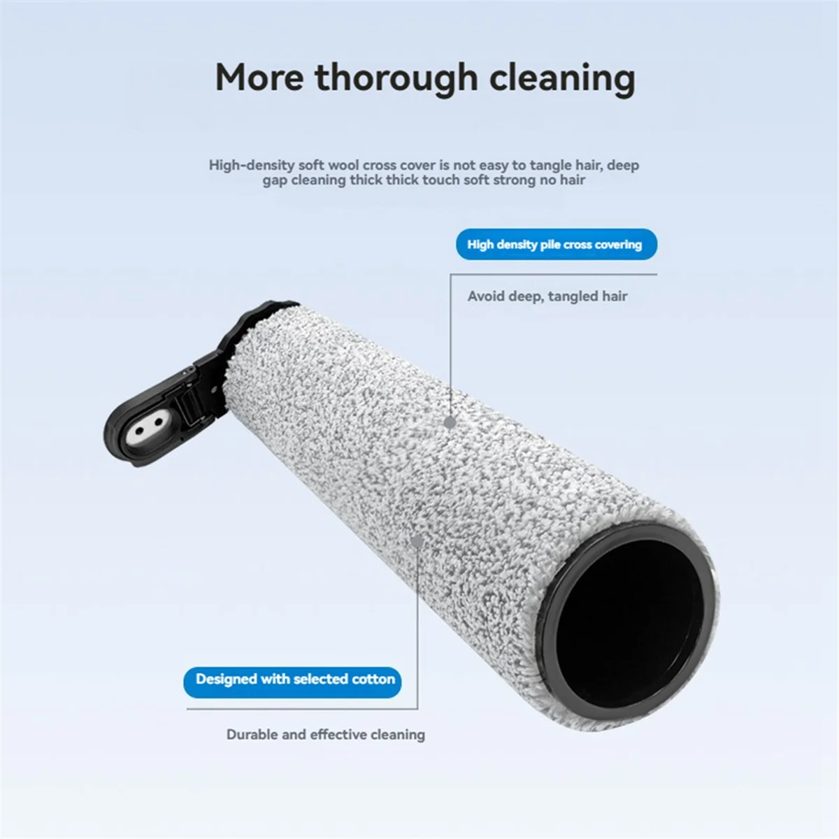 فرشاة الأسطوانة الرئيسية الجديدة لقطع غيار المكنسة الكهربائية البخار Tineco Floor One S7