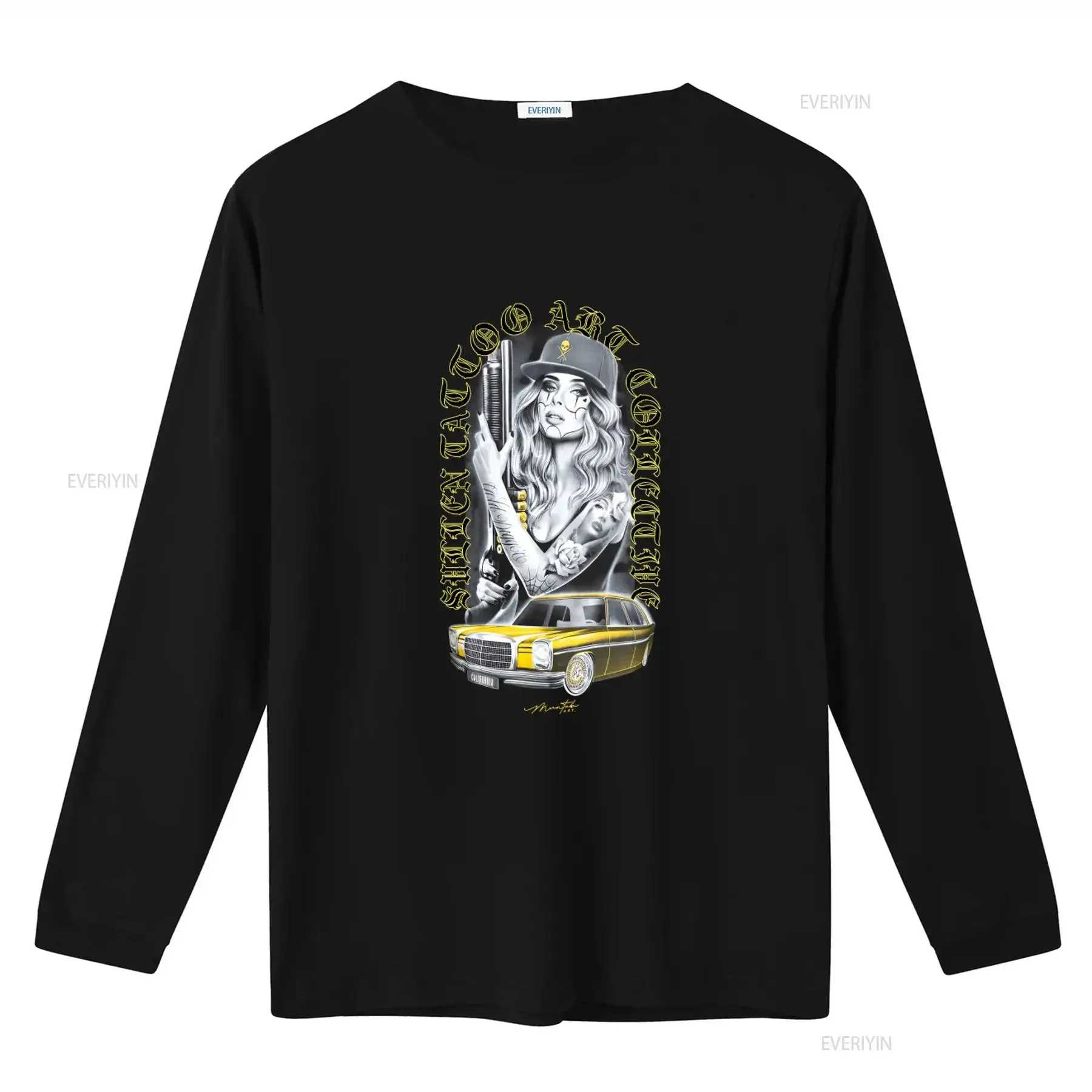 Sullen Men's Golden Eyes Standard T Shirt Lowrider Tattoo Art Design vintage Washed designer clothes Stylish Slightly Casual