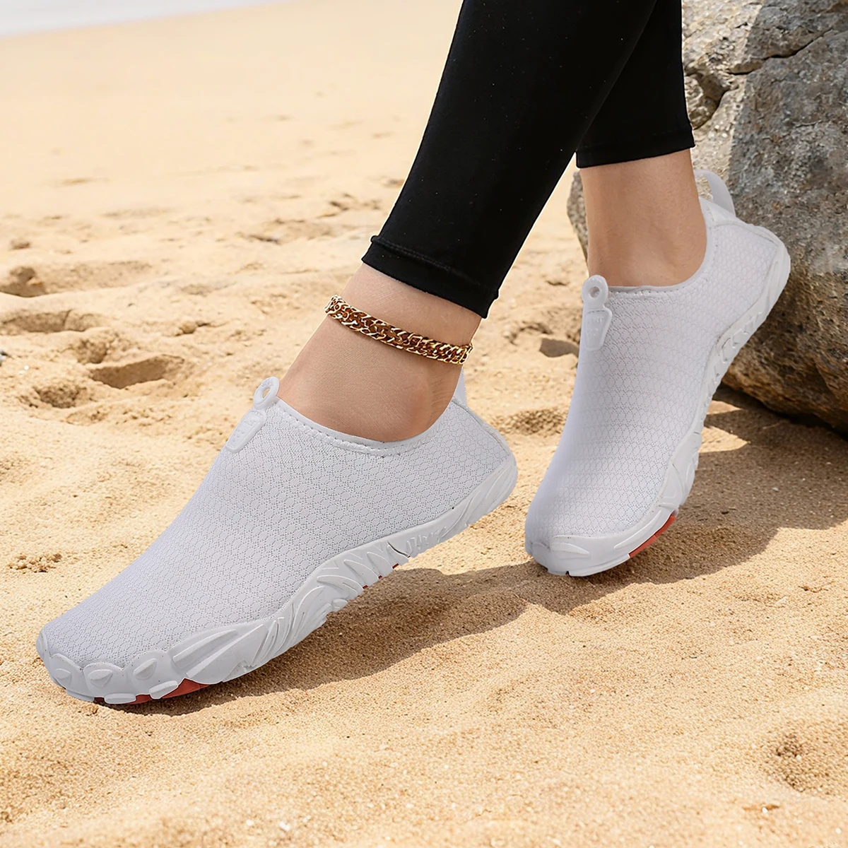 Couple's Summer Outdoor Water Shoes for Women, Outdoor Fishing Shoes, Beach Shoes, Water Shoes, Swimming Shoes, Unisex, Suitable for All Seasons, Indoor Fitness Shoes, Jump Rope Shoes, Yoga Shoes gallery 3
