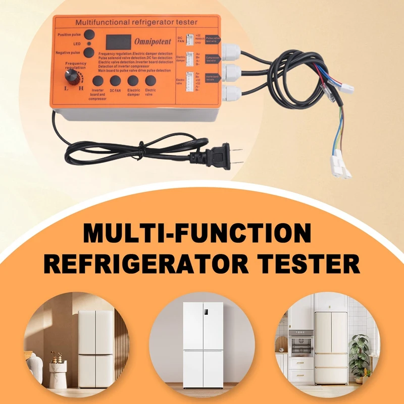 Aksesori Alat Kesalahan Penguji Katup Listrik Pintu Udara Kipas Katup Solenoid Kompresor Papan Inverter Kulkas