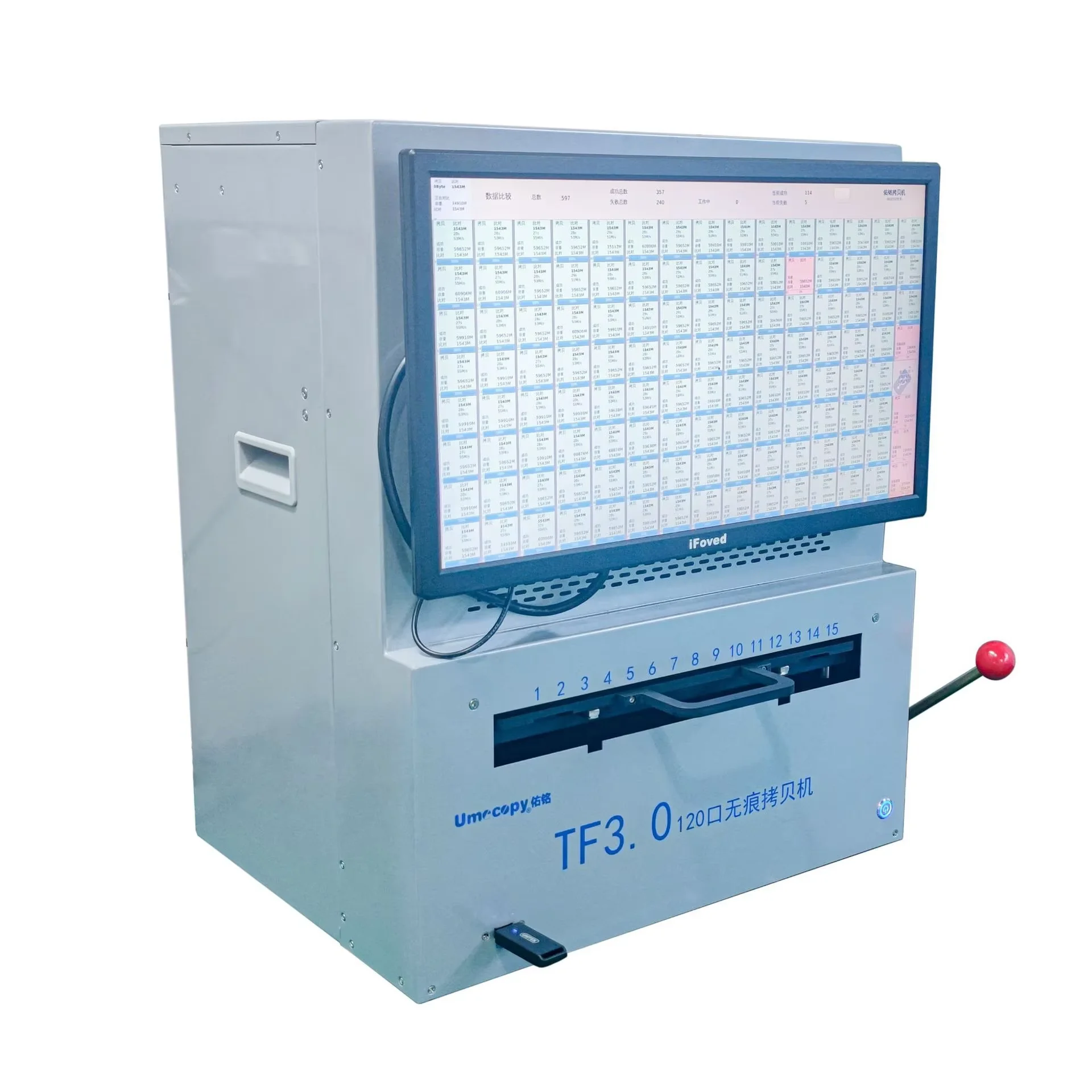 دفعة أوتوماتيكية عالية السرعة ذاكرة فلاش الوسائط الرقمية USB TF متعددة بطاقة شبيه آلة ناسخة البيانات لـ MicroSD