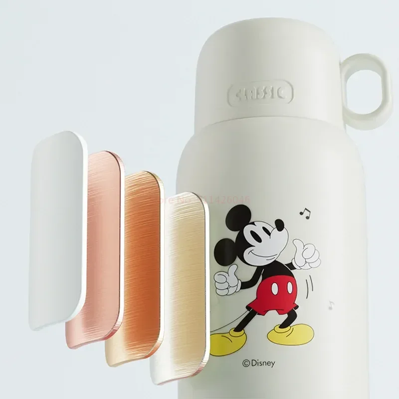 Disney Cartoon Mickey Mouse Thermos Cup Losto Keep Cold And Heat Water Bottle Leak-proof Stainless Steel Coffee Mug Kids Gift