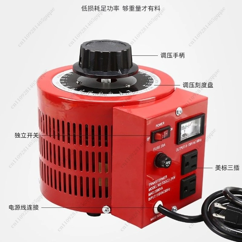 APS-500W 0,5KW Variabler Transformator Variac 0-300V Einstellbarer AC-Spannungsregler 220V Einphasig – Detail 2