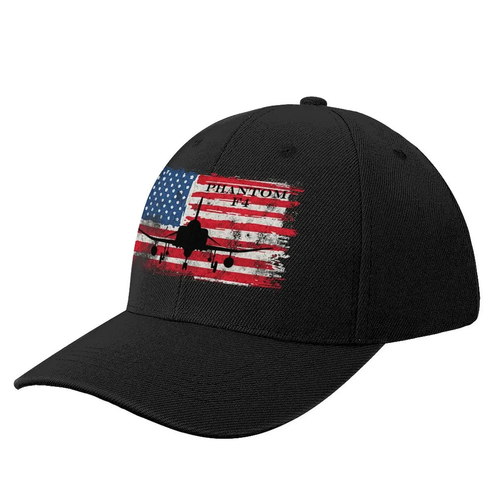 

F4 Phantom Fighter Jet US Military Distressed Flag Baseball Cap hiking hat dad hat Female Men's