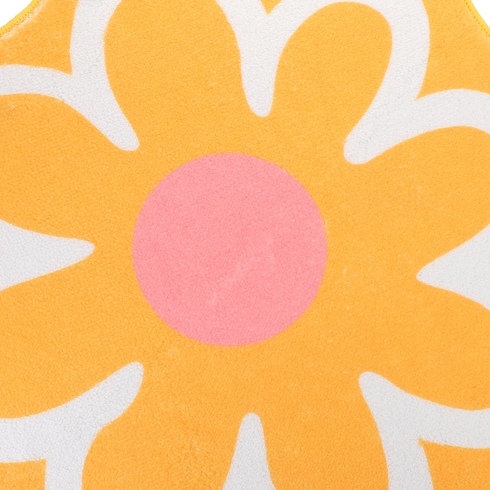 

Flower Shaped Carpet 60x60cm Yellow Color Soft Comfortable Material Living Room Bedroom Decorative Floor Rug Mat