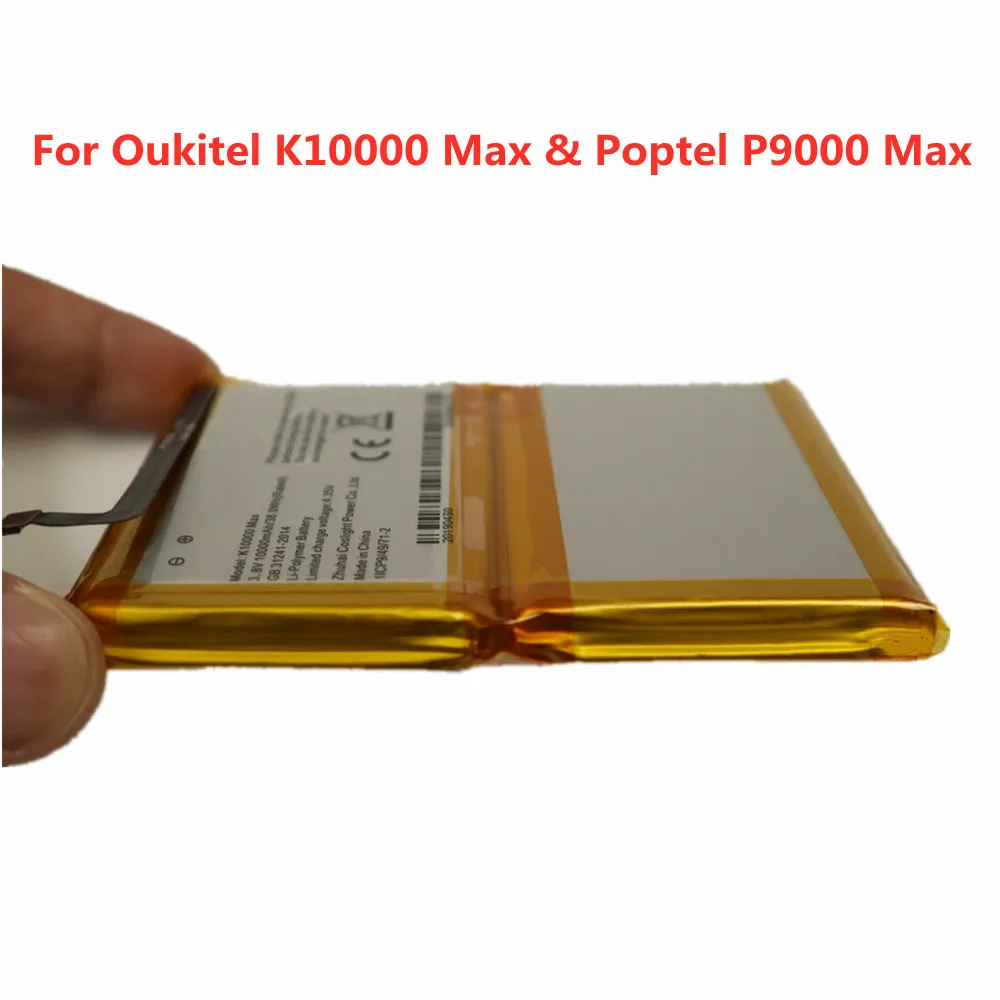 

K10000 MAX Battery For Poptel P9000 Max & Oukitel K10000 Max Smart Phone 10000mAh Original Large Capacity Bateria