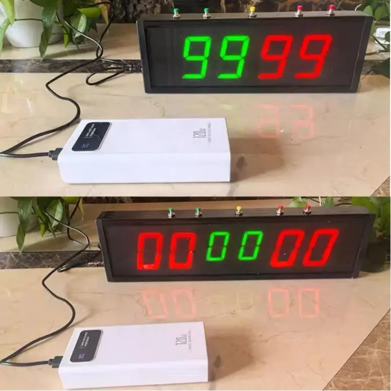 Basketball Electronic Scoreboard - LED Digital Display With 24-Second Shot Clock & Score Counter