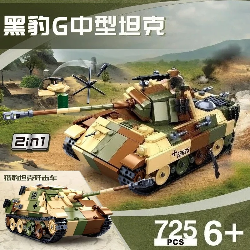 

Creative WW2 Military Series Tank Building Blocks Soldier Tanks 1/35 SCALE Model Bricks Puzzle Assembly Toys for Boys Adult Gift