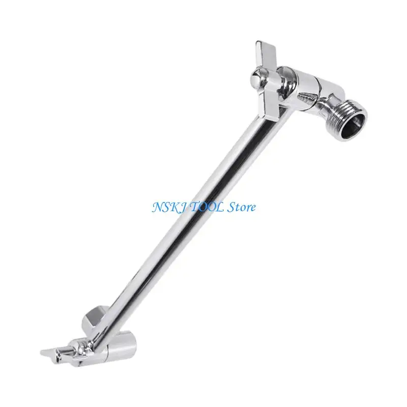 L8RC Stainless Steels Shower Head Brackets Extender Adjustable Shower Head Extension Arm Elbow Support Bathroom Hardware