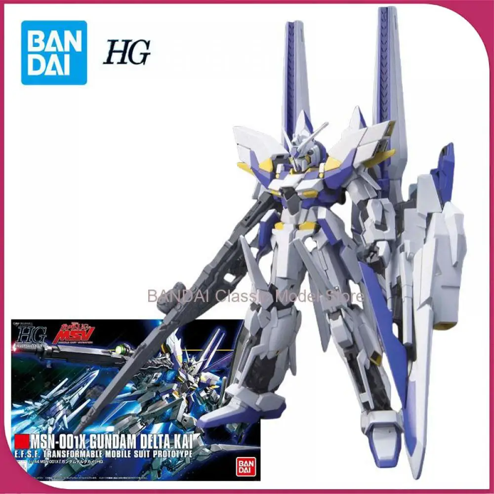 

Bandai HG MSN-001S Delta Gundam Kai Action Figure Gundam Mobile Suit Assembly Model Kit Toys for Boys Gift