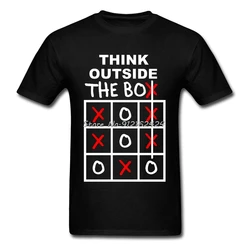 Camiseta con estampado de verano 3D de Think Outside The Box Table para hombre, camisa de cuello redondo de algodón 100%, de The Big Bang Theory Logical, color negro