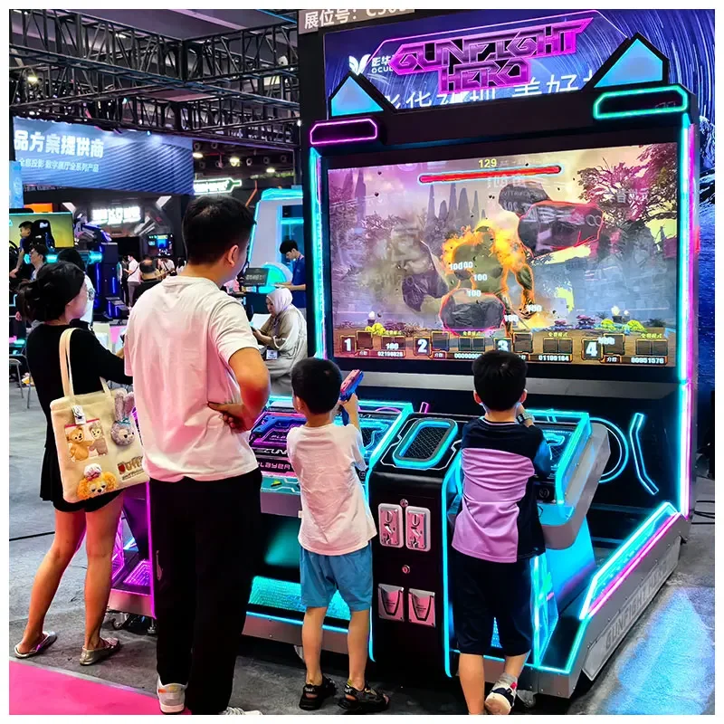 4-person Shooting Simulator Amusement Park Money Making Project Shooting Game Machine Competitive Competition Digital Simulator