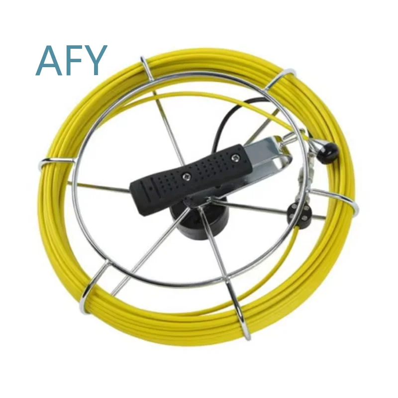 20M Fiberglass Rod Waterproof Pipe Inspection Cable Reel for Pipe Inspection System for CCTV Drain Camera for Sewer