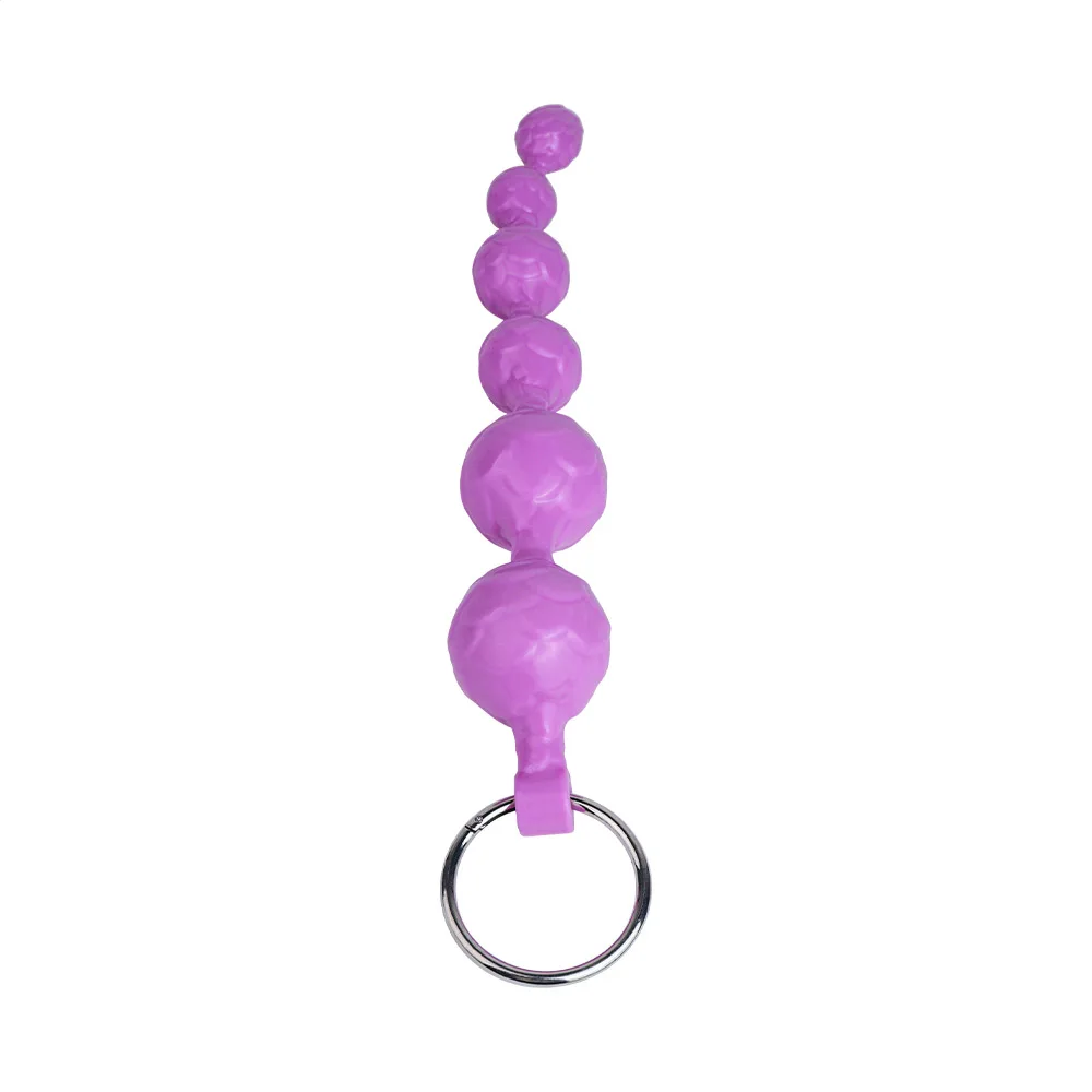 NNSX Long Anal Beads Butt Plug Soft Liquid Silicone Prostate Massager Large Egg Anal Plug BDSM Adult Toy for Gay Couples view 5