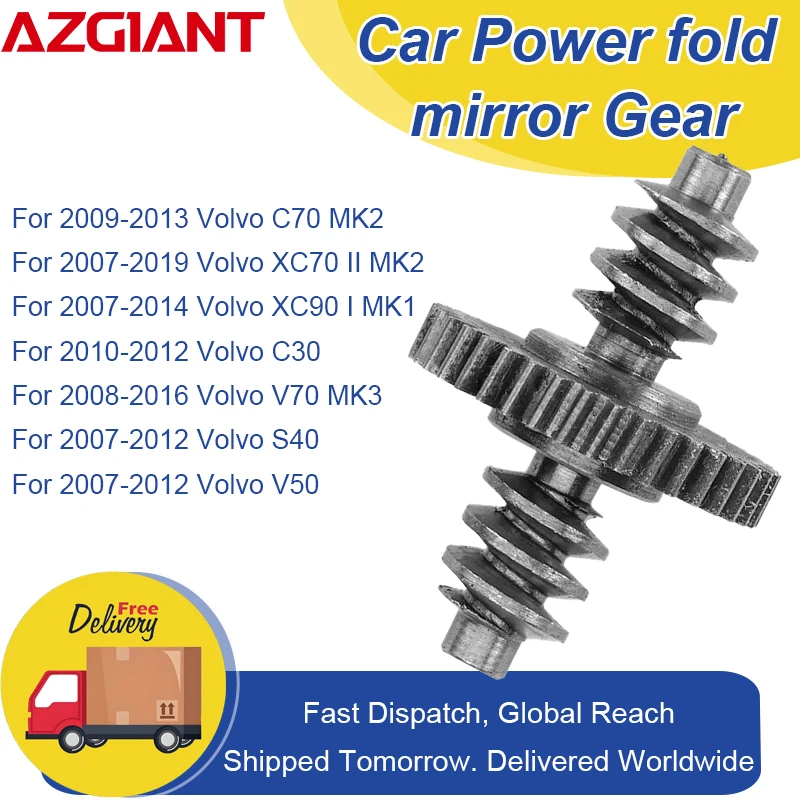 

Azgiant Metal Car Side Mirror Folding System Unit Gear Accessories For Volvo XC70/C70 MK2 XC90 MK1 C30 V70 MK3 S40 V50 Auto part