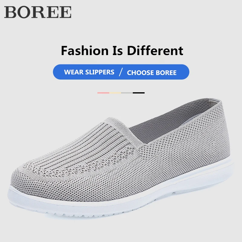 

2022 New Spring Flat Shoes for Women Non-slip Soft Bottom Casual Shoes Breathable Summer Walking Sneakers Ladies Loafers