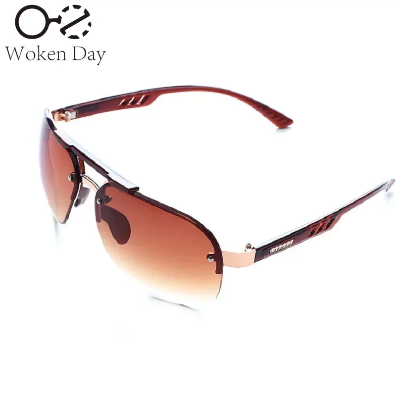 2024 New Sunglasses UV 400 Vintage Punk Rimless Rectangle Men Fashion Glasses Trendy Small Frame Sun Glasses Frameless Eyewear