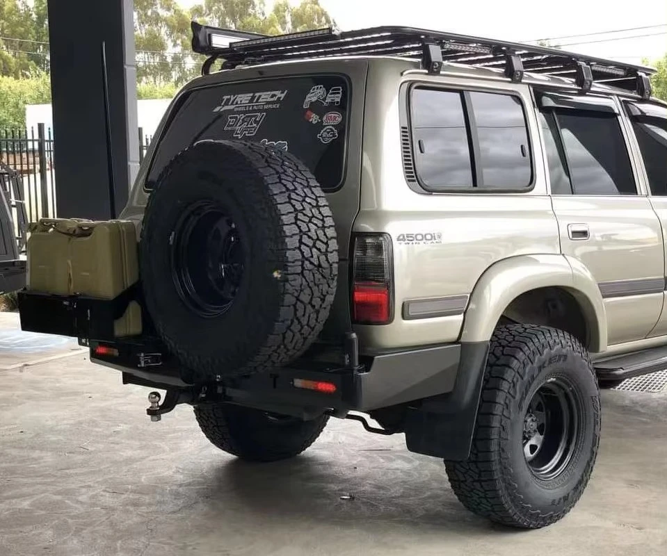 Steel Rear Bumper for LC80/J80 Heavy-Duty Off-Road Guard