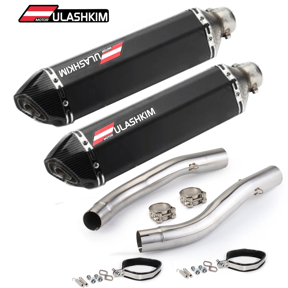 Z1000 Slip On Exhaust For Kawasaki Z1000 2003-2006 Motorcycle Carbon Fiber Exhaust Muffler Escape Pipe Zx-141r Exhuast Z1000