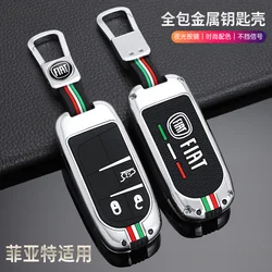 Fiat Car Remote Key Case Cover Shell For Fiat Freemont Bravo 2 2007 2008 2009 Keychain Keyless Shell Protector Auto Accessories