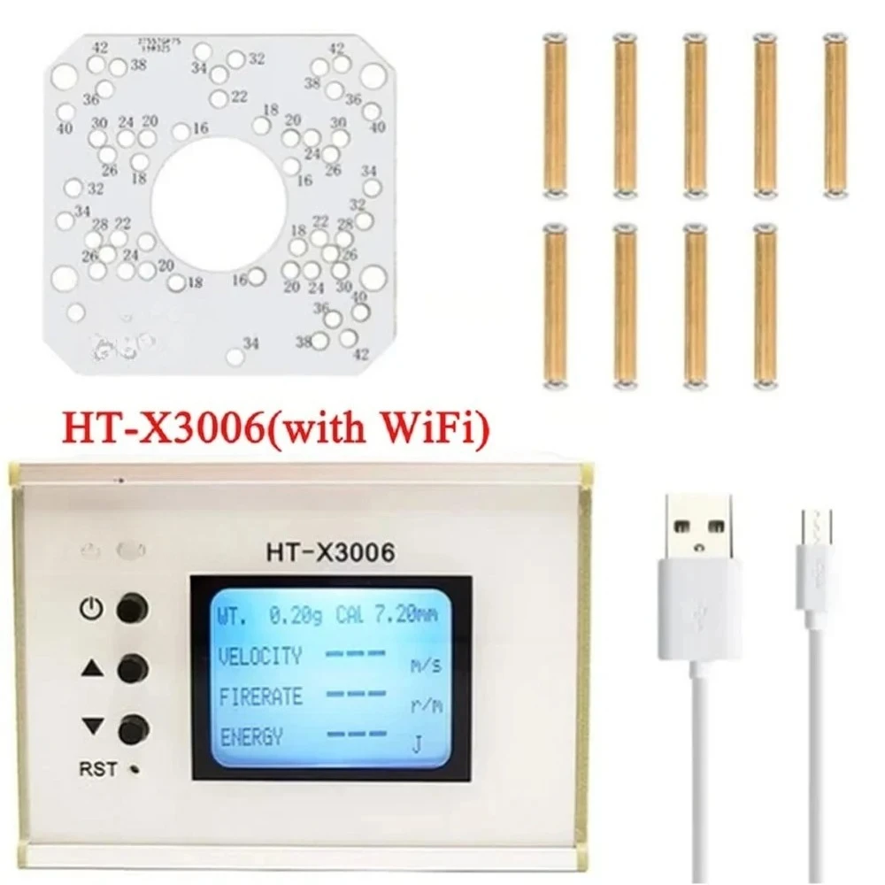 Precision tachometer Aluminum shell radar velocimeter Projectile speed measurement HT-X3006 X3005 with W IFI
