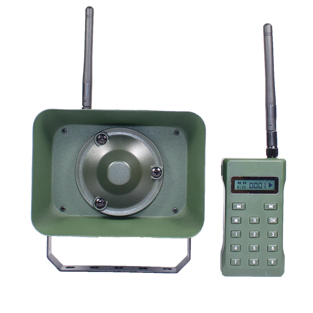 نظام مكافحة الآفات للطيور بقوة 60 وات، 16 أغنية مخيفة مبيد الحشرات لمتصل الطيور