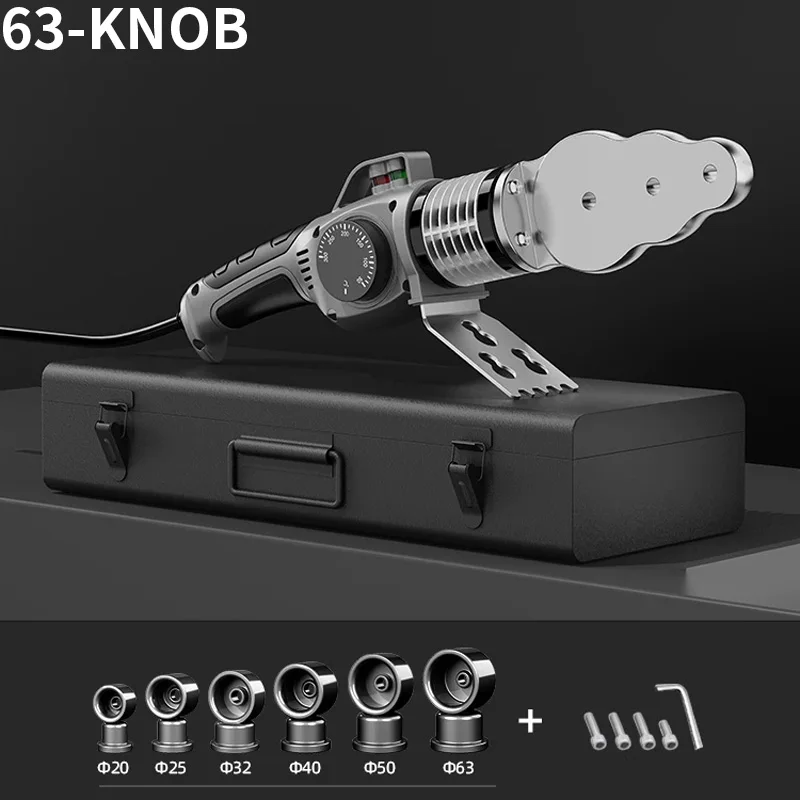 Smart Digital PPR Pipe Heat Fusion Machine; Soldering Iron for Plastic and PVC Pipes; Household Welding Equipment; Constant-Temp
