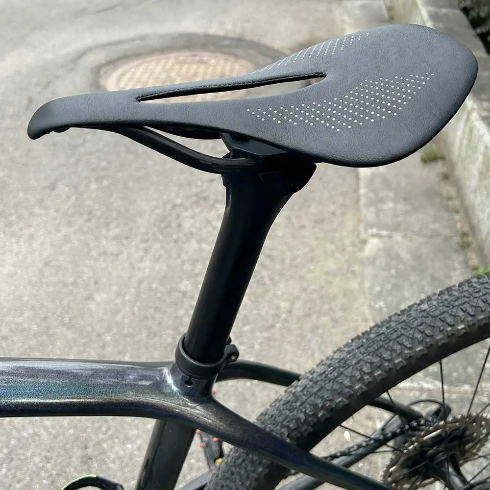 ELITA ONE Carbon-Sattel Superleicht 90g 240*143mm MTB/Rennrad-Sattel Carbon-Schienen 7x9mm Fahrradsitz – Detail 1