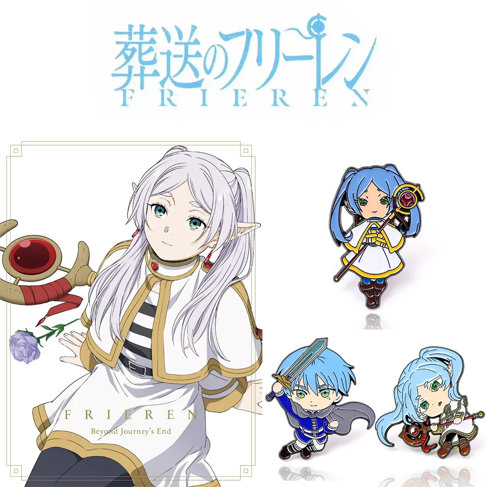 أنيمي فريرين: ما وراء نهاية الرحلة بروش لطيف فريرين هيميل دبابيس المشجعين تأثيري الدعائم الرجال النساء على ظهره مجوهرات هدية #1