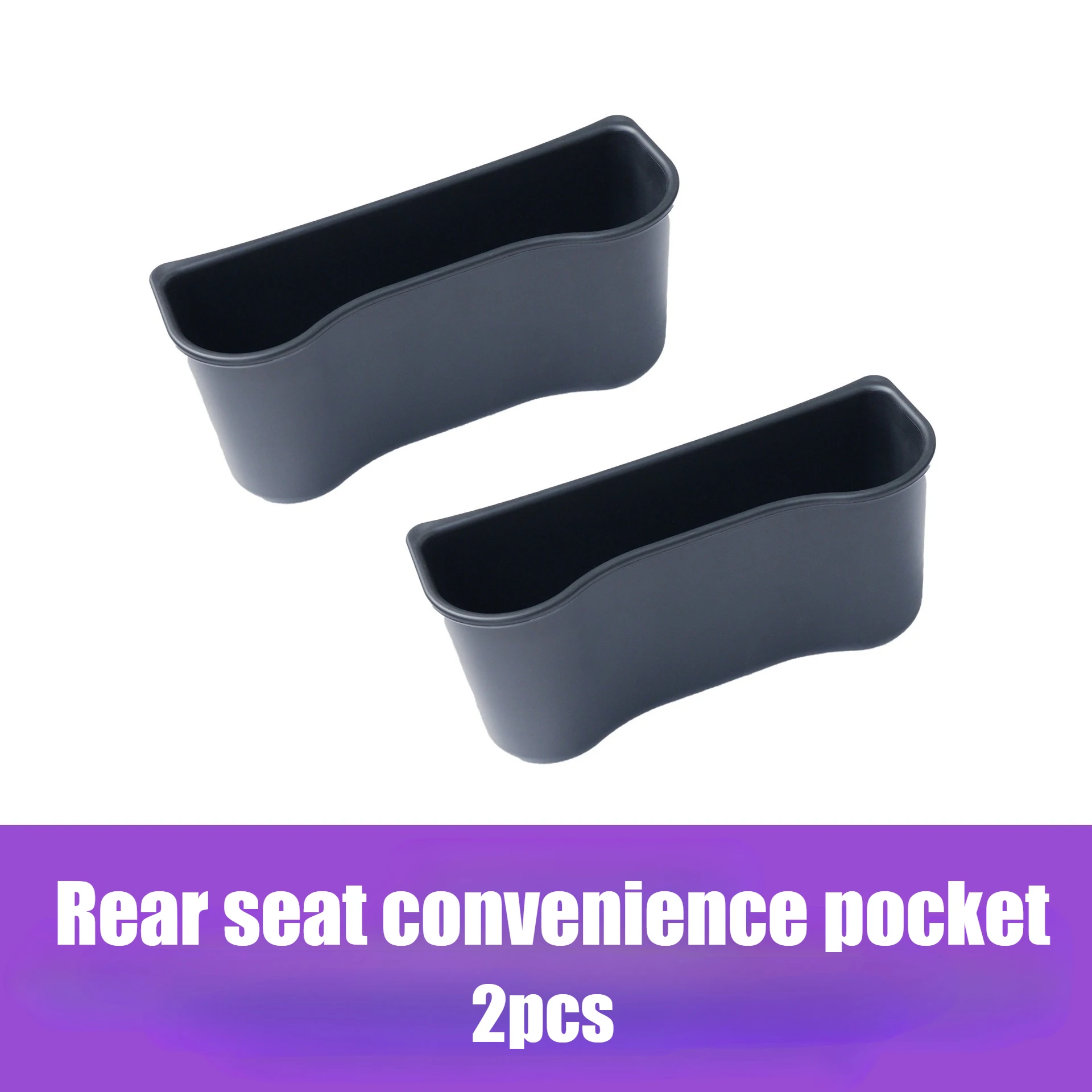 For Tesla Model 3 Y Juniper 2025 Car Set Back Storage Box TPE Tissue Box Auto Back Seat Trash Can Cup Holder Interior Accessorie