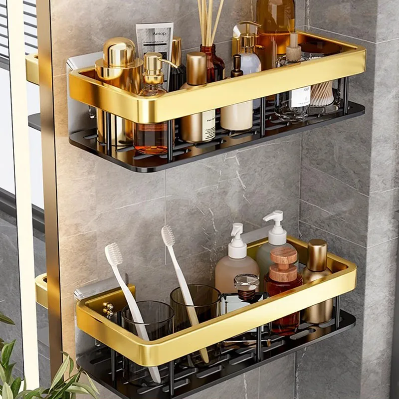 Kitchen Storage Organizer Makeup Hanging Corner Bathroom Storage Organizer Bedroom Acrylic Rangement Cuisines Home Ornament