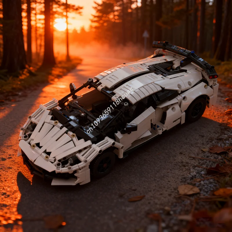 

1369pcs MOC Lamborghiniesed Aventador SVJ Technical Model Building Blocks DIY Christmas Gift Creative Idea Toys Kids Birthday