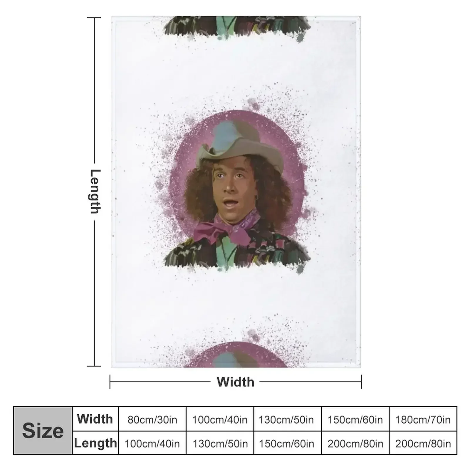 PAULY SHORE SHIRTS Throw Blanket Cute Bed covers Shaggy Blankets