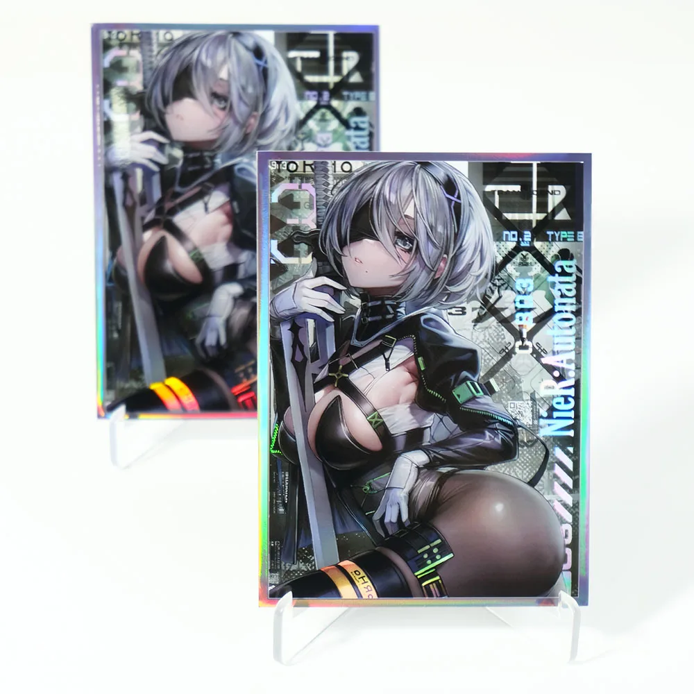 60PCS 67X92mm YoRHa No. 2 Type B Anime Card Sleeves Board Game Card Protector Perfect Fit MTG/PKM Trading Card Sleeves