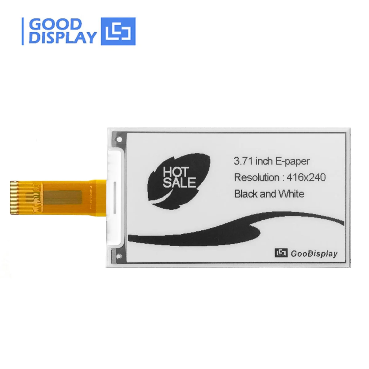 格安電子ペーパー 3.7 インチ電子ペーパー ディスプレイ 416x240 ピクセル高速アップデート ブラック ホワイト 4 グレースケール E インク スクリーン モジュール、GDEQ037T31