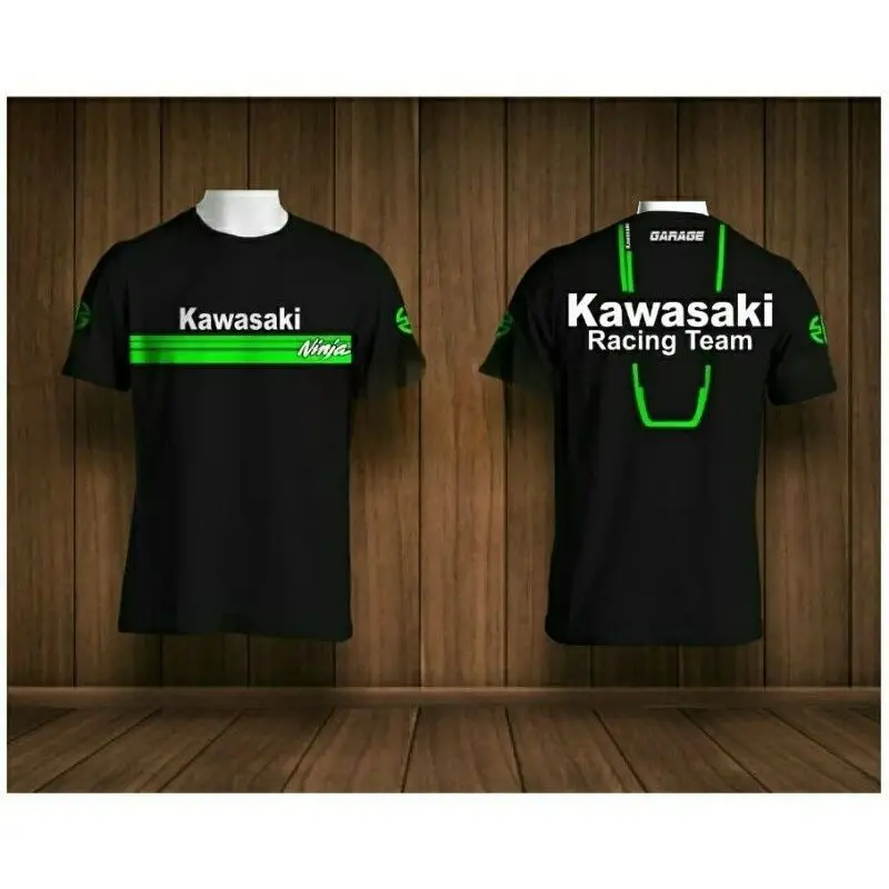 

Футболка Kawasaki ZZR1400, ретро-стиль, летняя быстросохнущая байкерская футболка унисекс, свободная футболка для спорта и мотоциклов для мотокросса.