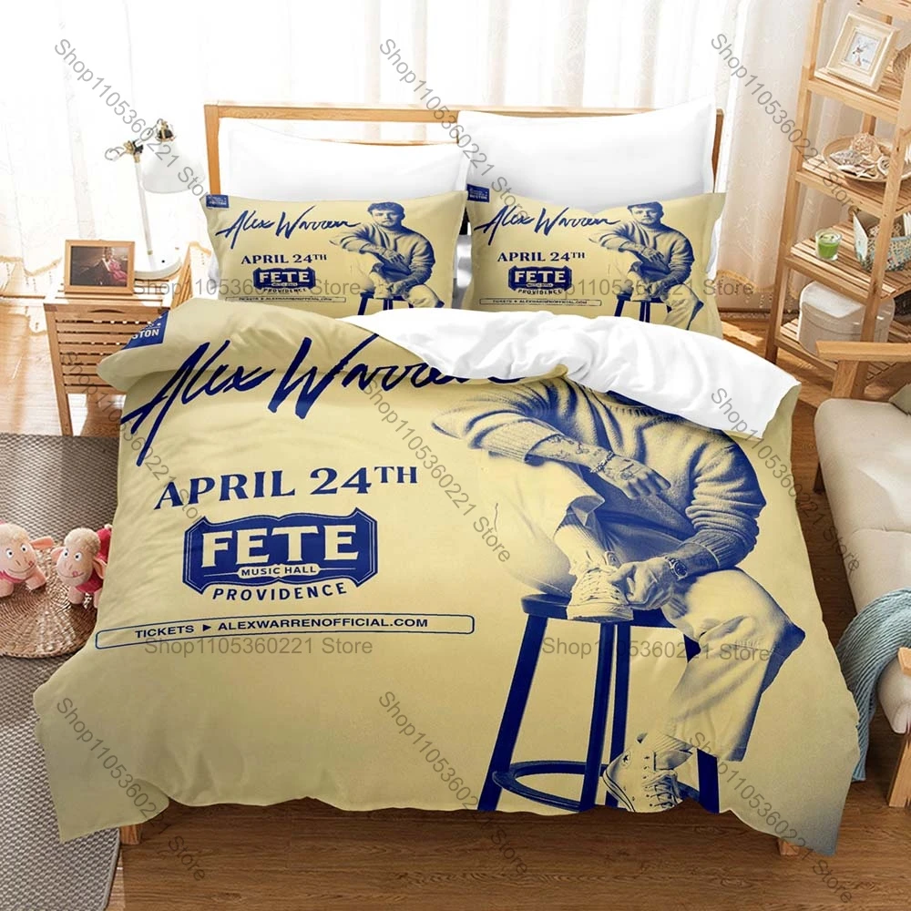 Personality Alex Warren Fans Gift Bedding Set New Duvet Cover Pillowcase High Quality Bed Set For Music Enthusiasts New Personal
