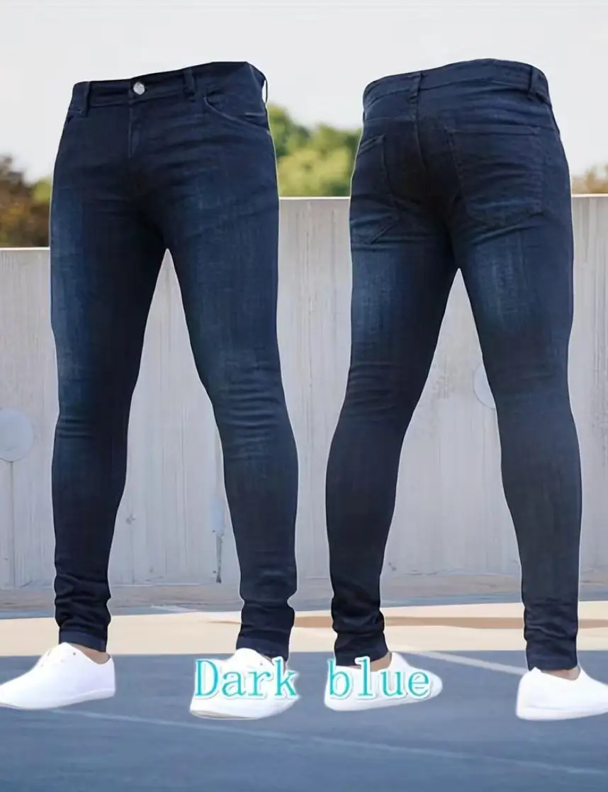 

Мужские джинсы слим-фит в стиле ретро