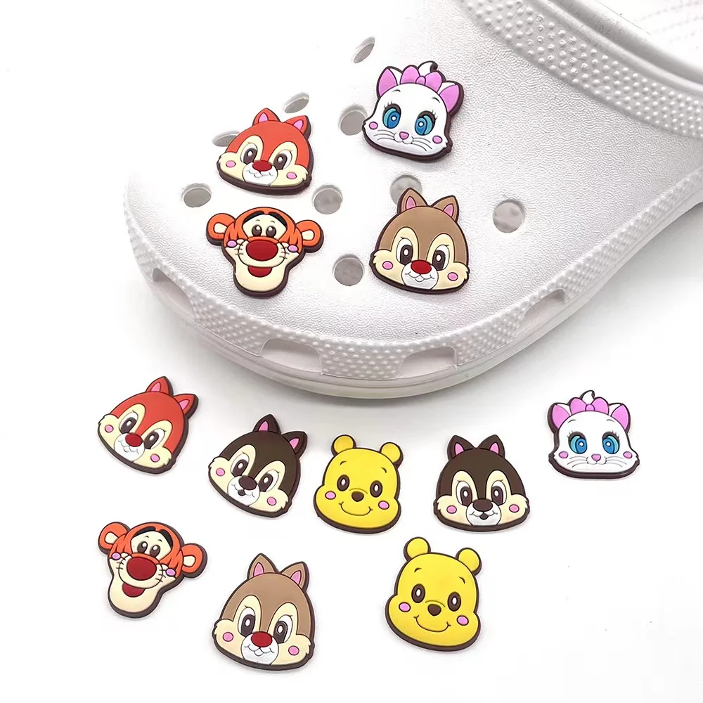 

MINISO Classic Cartoon Characters PVC Shoe Accessories Charm Decoration Accessories Clogs Sandals Decoration Children's Gift