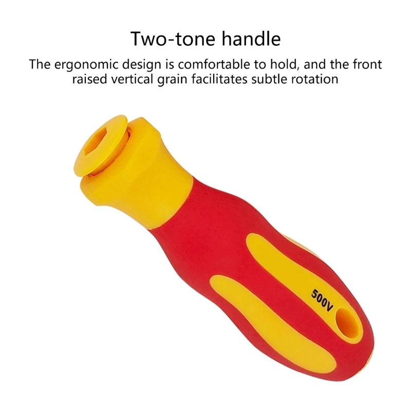 Insulated Screwdriver Set VDE Electrician Screwdriver Changeable Screw Driver with Bag Essential Tool for Home and Use