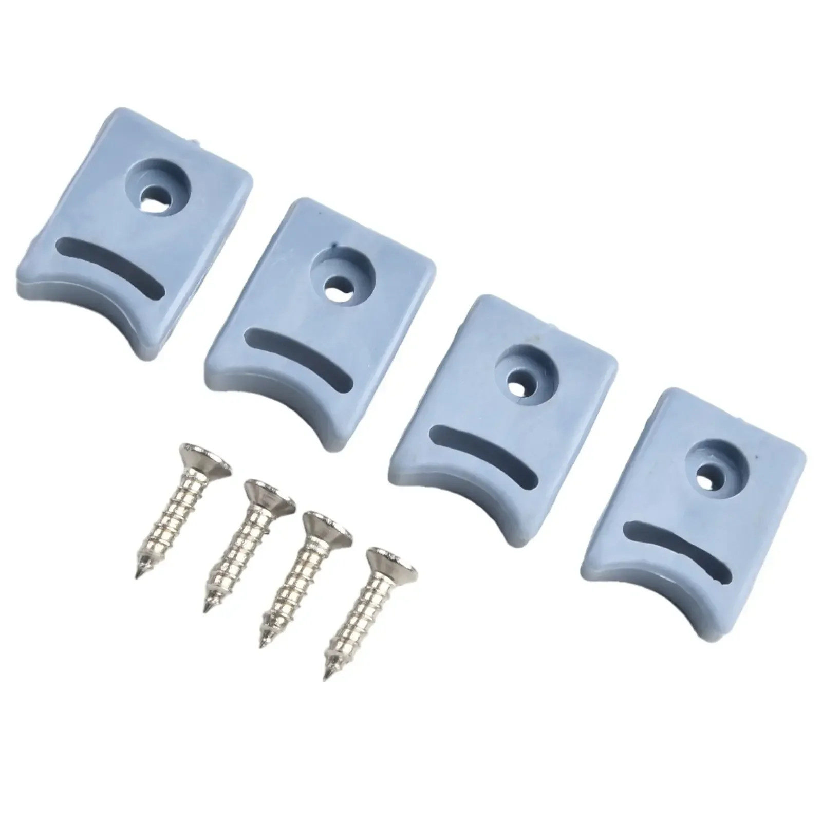 4PCS Door Stops Plastic Stops/Bumpers Top And Bottom Limit Block Pulley Moving Positioning Block Shower Room Pulley Accessories