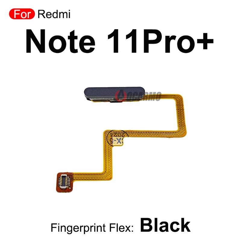 Botón de Sensor de huellas dactilares, piezas de reparación de Cable flexible para Redmi Note 11 Pro + 11 Pro Plus