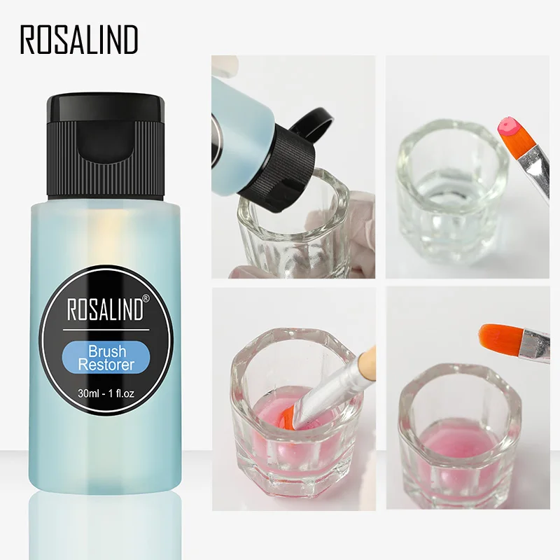 ROSALIND-Pinceau à eau pour enlever le vernis à ongles, outil de manucure, pour nail art, 30ml, 1 pièce